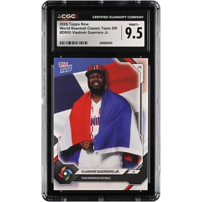 Vladimir Guerrero Jr. Dominican Republic Baseball 2026 Topps Now #DR05 CGC Authenticated 9.5 Card 