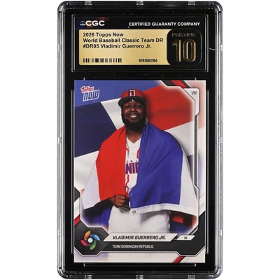 Vladimir Guerrero Jr. Dominican Republic Baseball 2026 Topps Now #DR05 CGC Authenticated Pristine 10 Card 