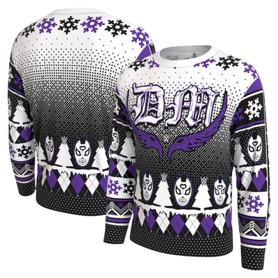 Dominik Mysterio ProSphere Youth Holiday Sweater - White