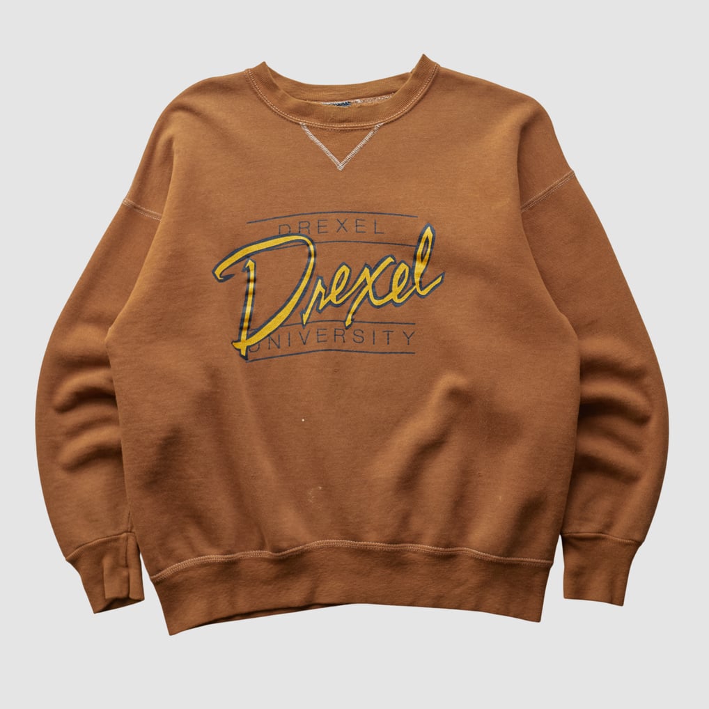 Drexel Dragons Jansport 90s Pullover Sweatshirt - Clay - L by Fanatics Real Vintage