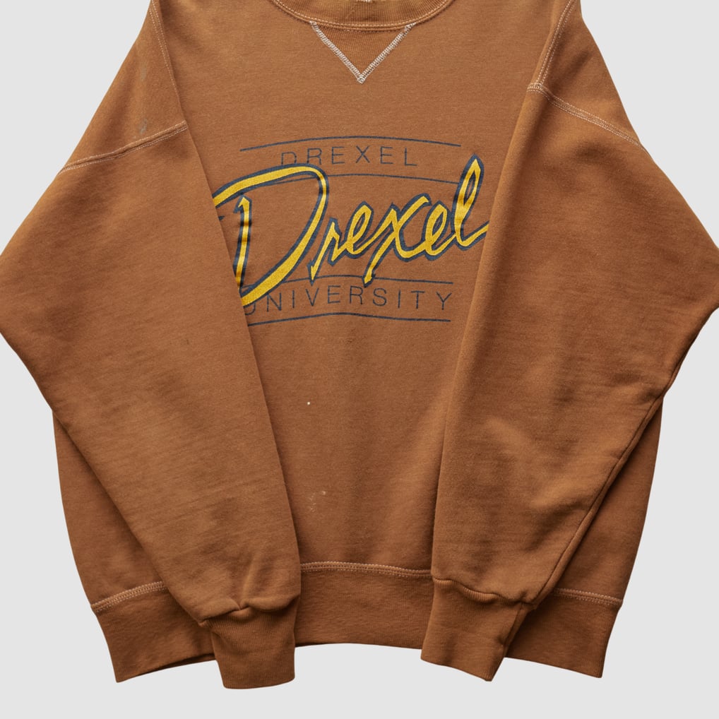 Drexel Dragons Jansport 90s Pullover Sweatshirt - Clay - L by Fanatics Real Vintage