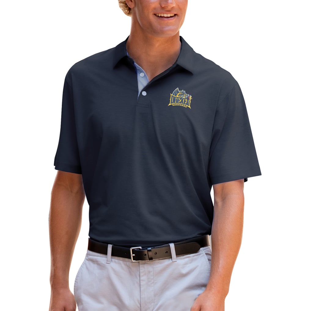 Drexel Dragons Vansport Pro Signature Polo- Navy