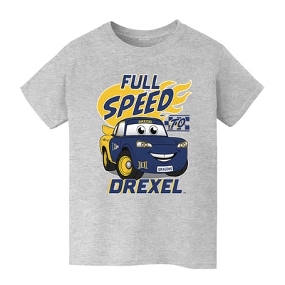  Drexel Dragons Vive La Fete Youth Full Speed T-Shirt - Gray