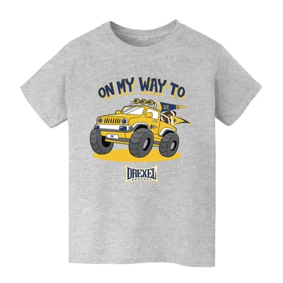 Drexel Dragons Vive La Fete Youth On My Way T-Shirt - Gray