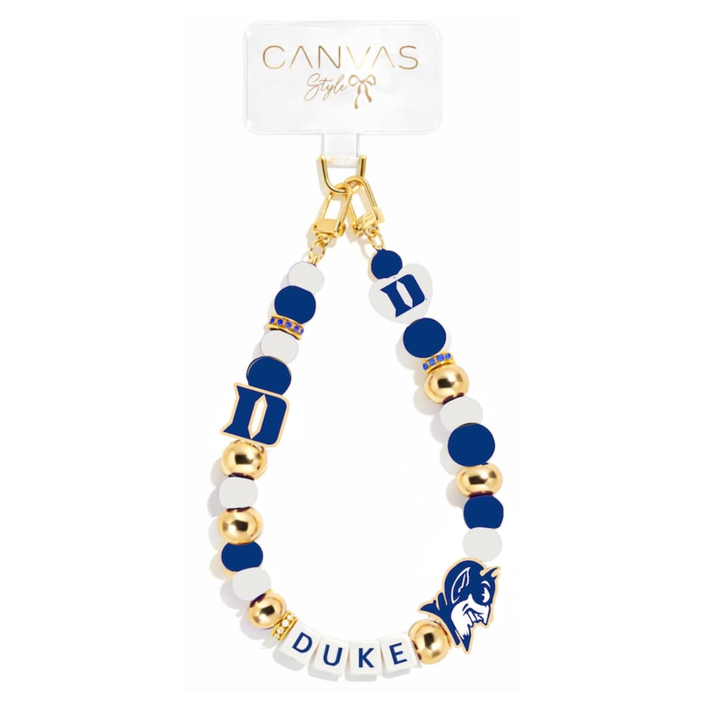 Duke Blue Devils CANVAS Style Beaded Wrislet