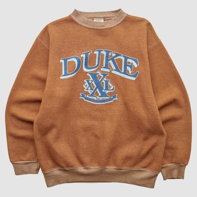 Duke Blue Devils 20/20 90s Pullover Sweatshirt - Clay - S by Fanatics Real Vintage