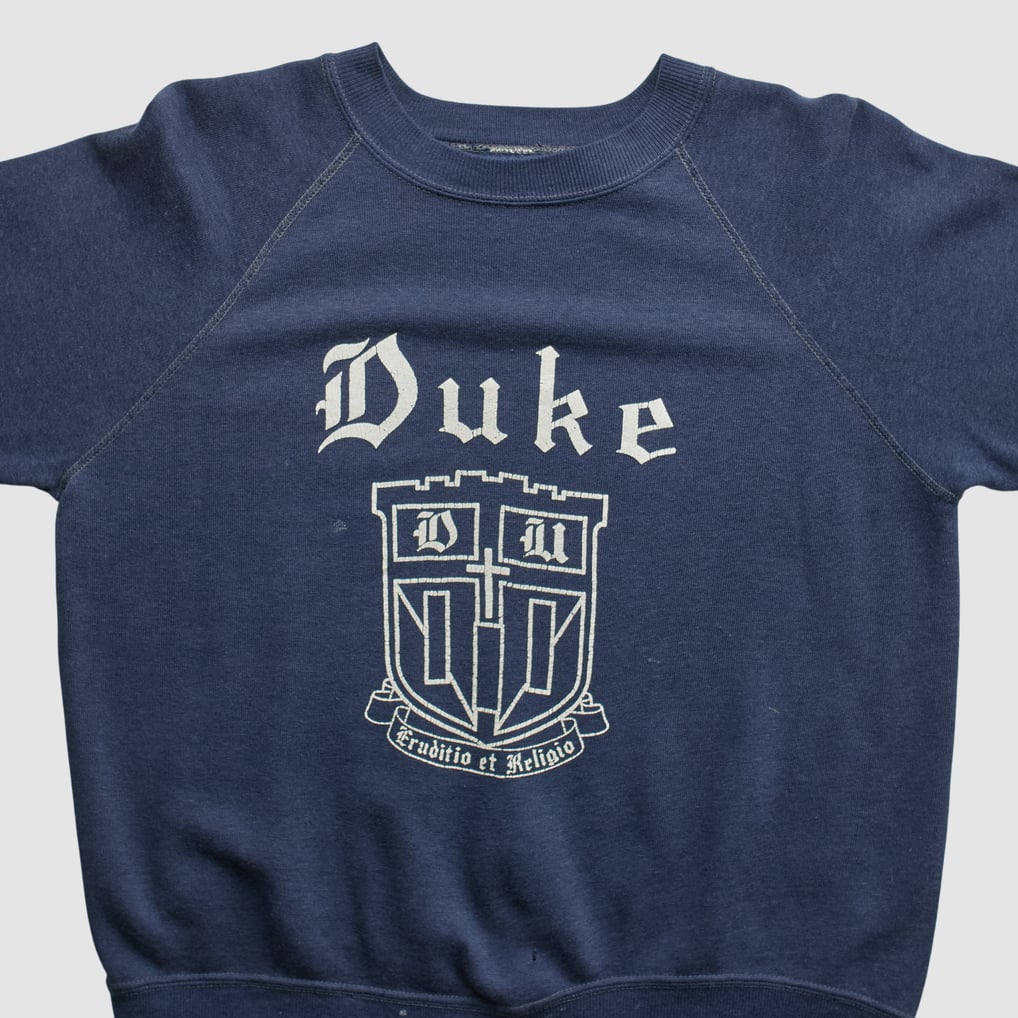 Duke Blue Devils 70s Pullover Sweatshirt - Navy - M by Fanatics Real Vintage