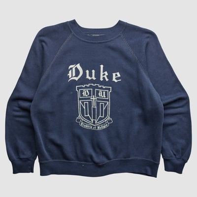 Duke Blue Devils 70s Pullover Sweatshirt - Navy - M by Fanatics Real Vintage