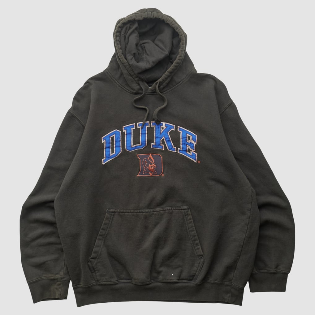 Duke Blue Devils Genuine Stuff 2010s Hooded Pullover Sweatshirt - Black - L by Fanatics Real Vintage