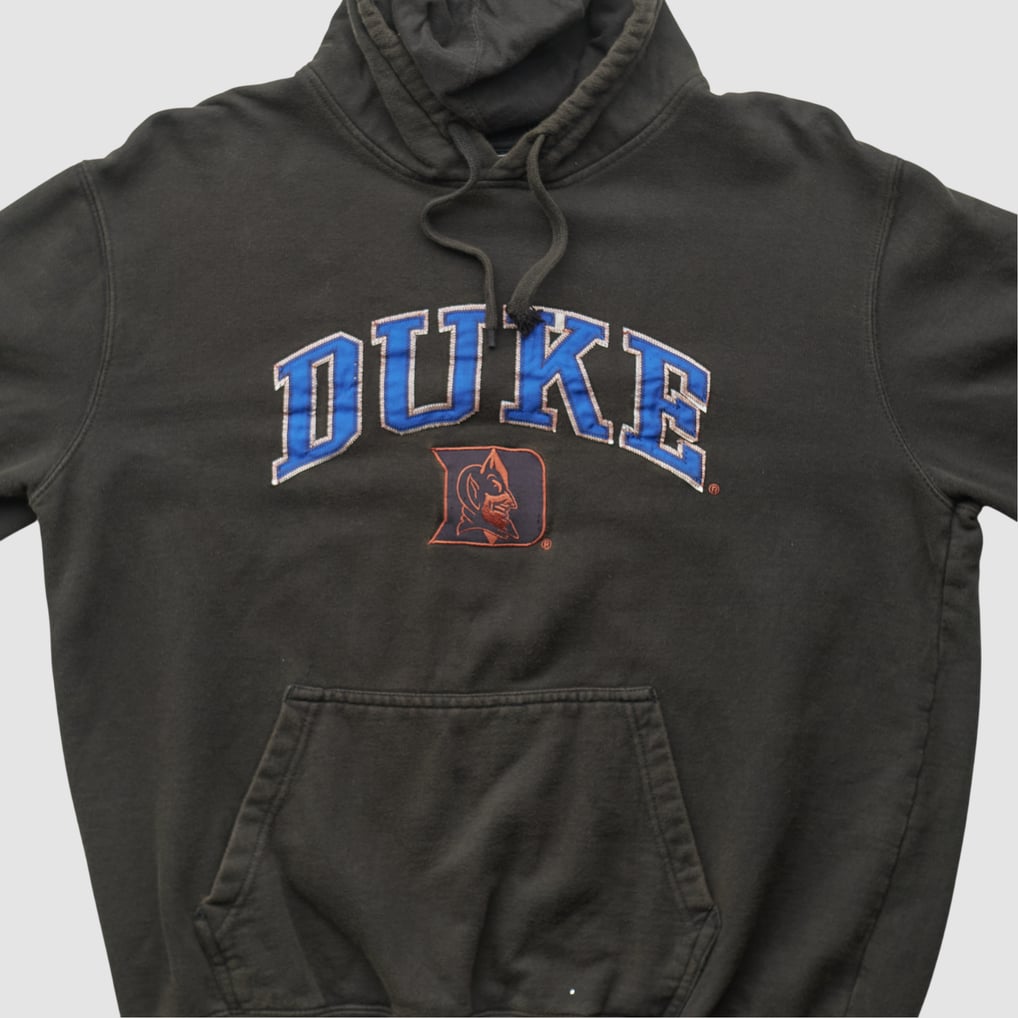 Duke Blue Devils Genuine Stuff 2010s Hooded Pullover Sweatshirt - Black - L by Fanatics Real Vintage