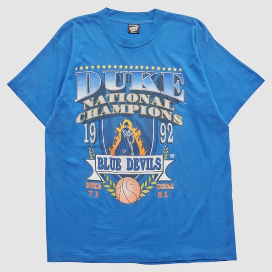 Duke Blue Devils Screen Stars Best 1992 T-shirt - Blue - M by Fanatics Real Vintage