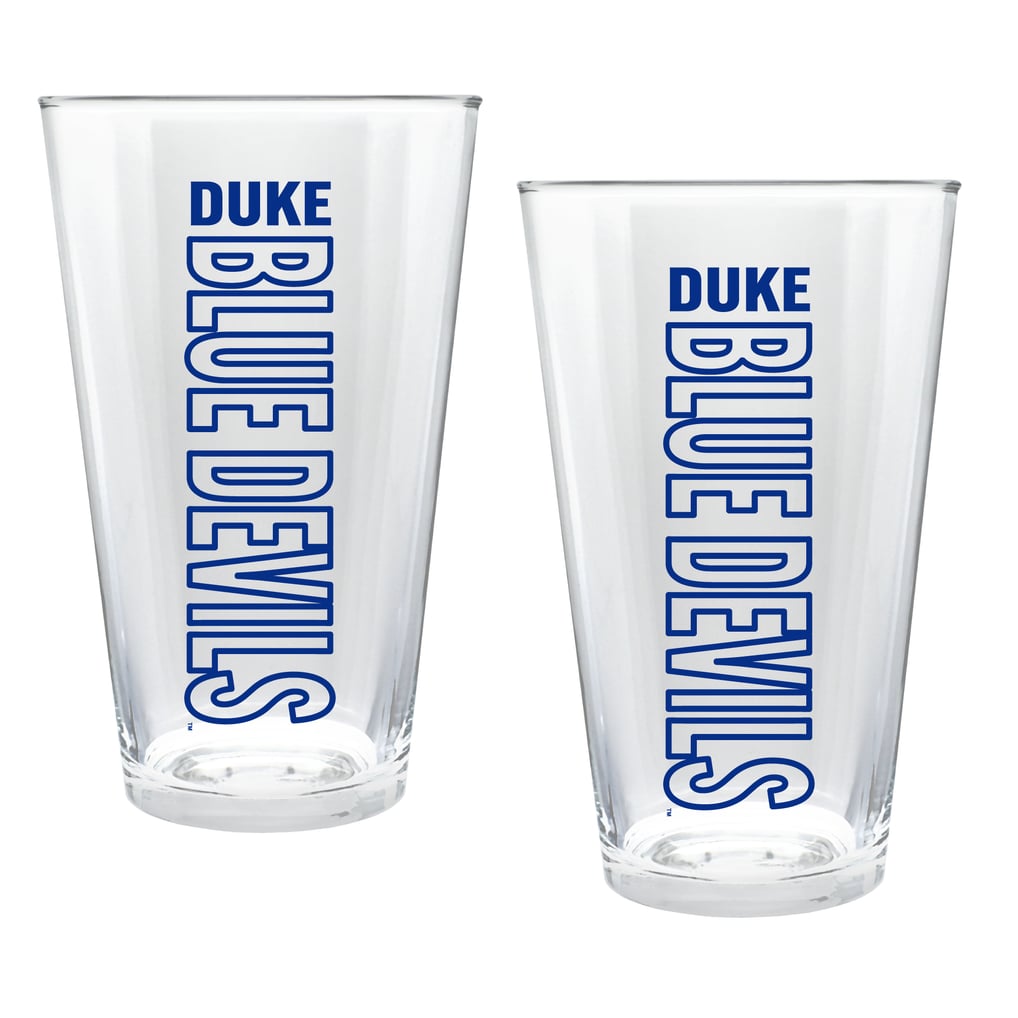 Duke Blue Devils Two-Piece 16oz. Double Play Pint Glass Set
