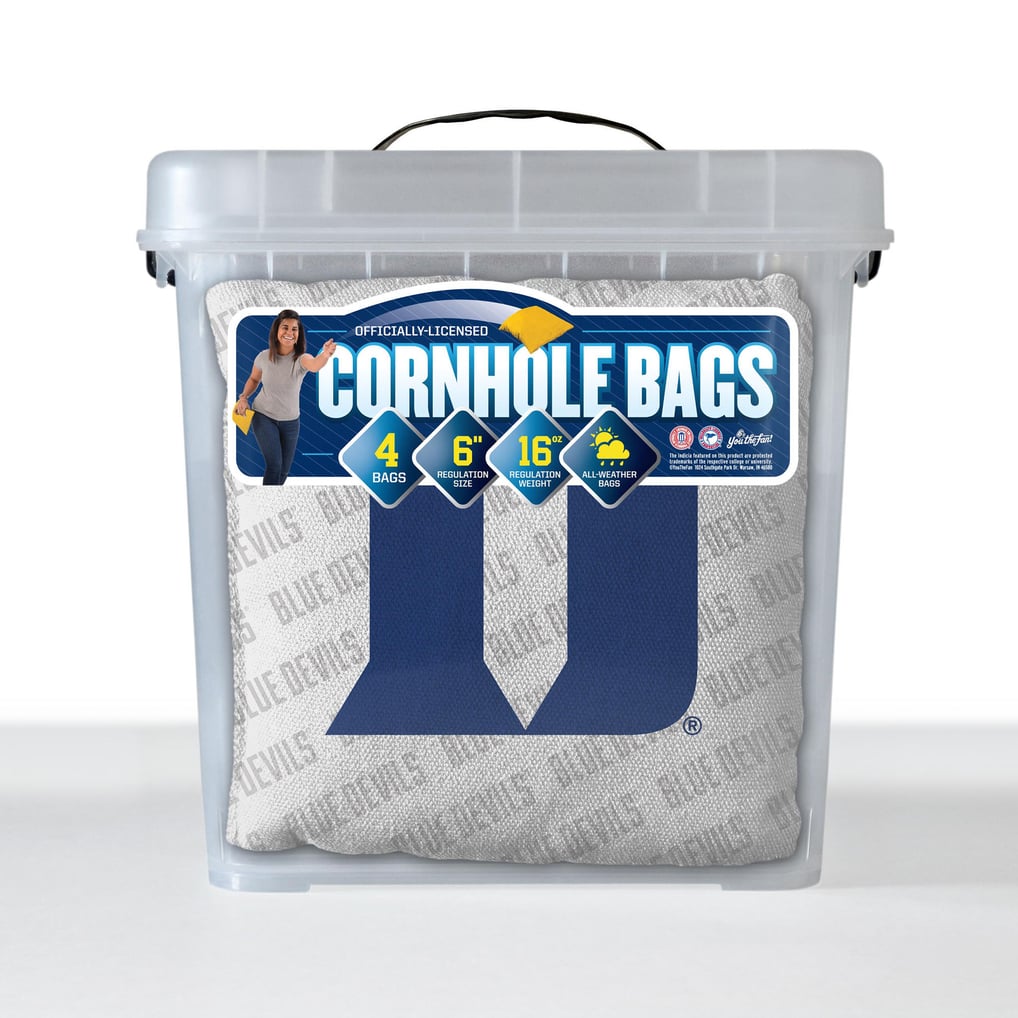 Duke Blue Devils Fanpoint Four-Piece Cornhole Bag Set