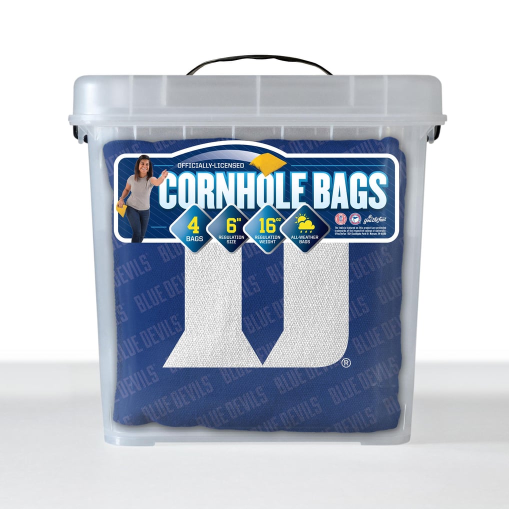 Duke Blue Devils Fanpoint Four-Piece Cornhole Bag Set