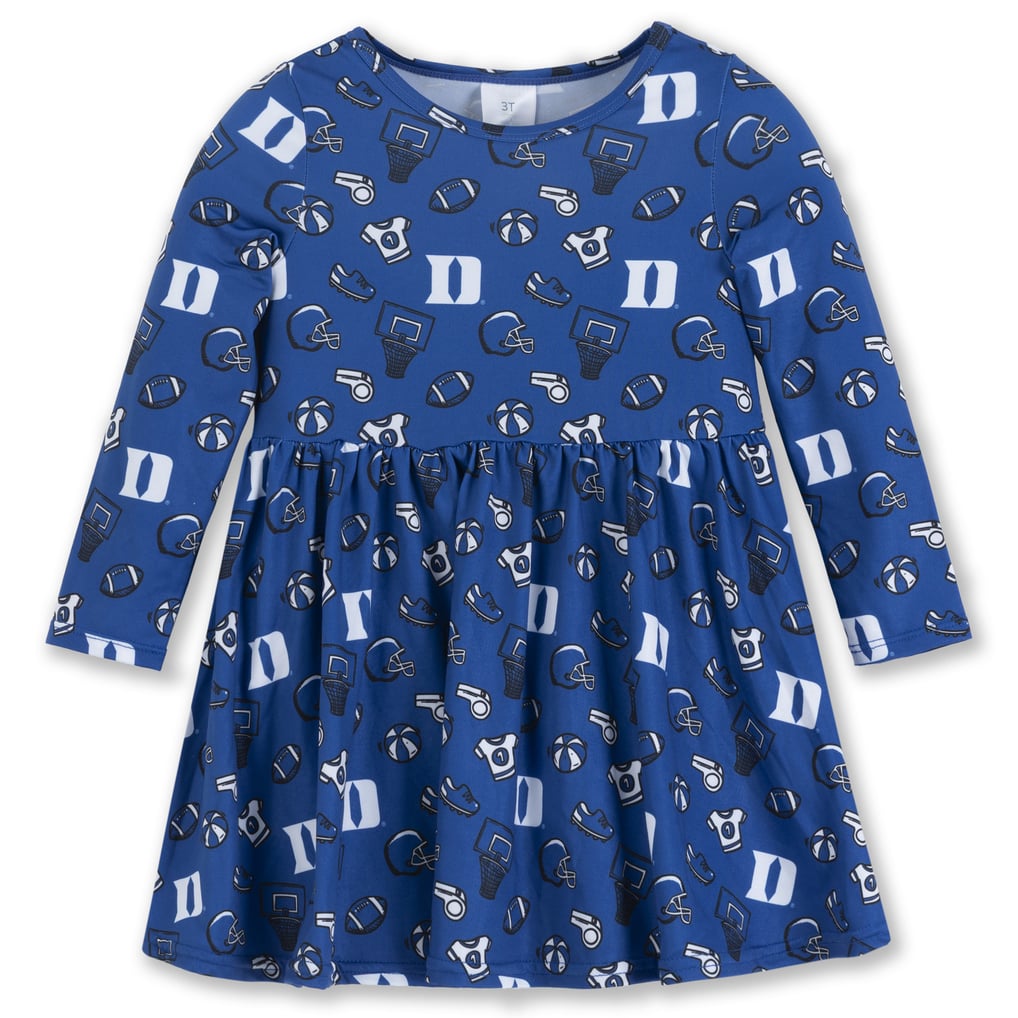 Duke Blue Devils ZooZatz Girls Toddler All-Over Print Football Dress