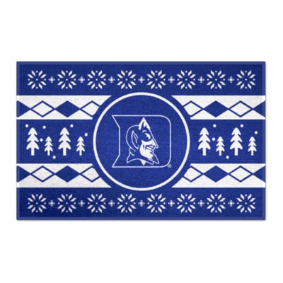 Duke Blue Devils Logo Brands 19" x 30" Holiday Sweater Starter Mat