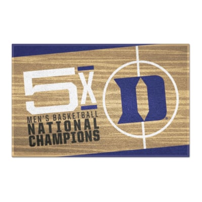 Duke Blue Devils Logo Brands Men's Basketball National Champions 19" x 30" Dynasty Starter Mat