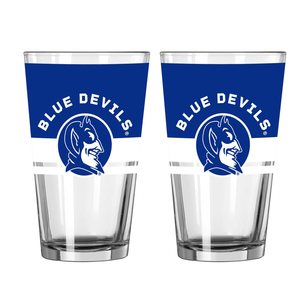 Duke Blue Devils Logo Brands Two-Piece 16oz. Horizon Pint Glass Set