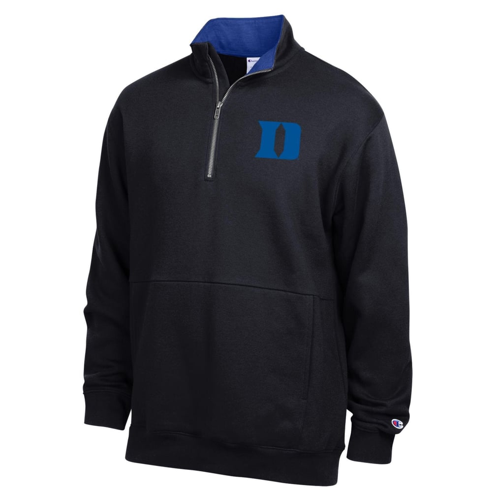  Duke Blue Devils Champion Fleece Quarter-Zip Pullover - Black