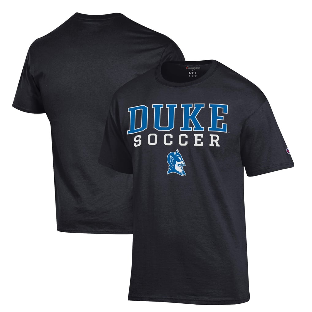 Duke Blue Devils Champion Stacked Logo Soccer T-Shirt - Black