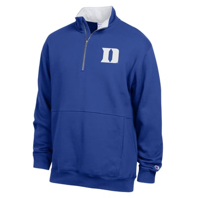  Duke Blue Devils Champion Fleece Quarter-Zip Pullover - Royal