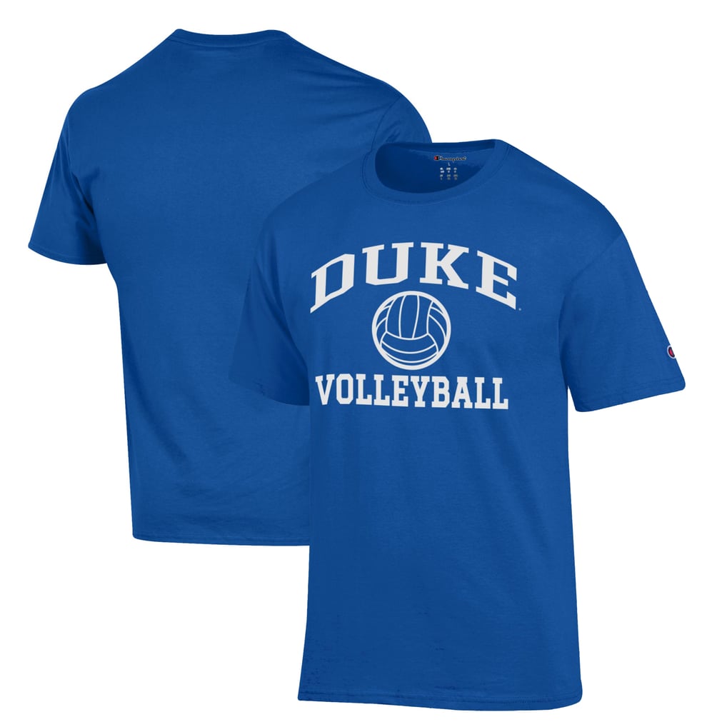  Duke Blue Devils Champion Icon Logo Volleyball T-Shirt - Royal