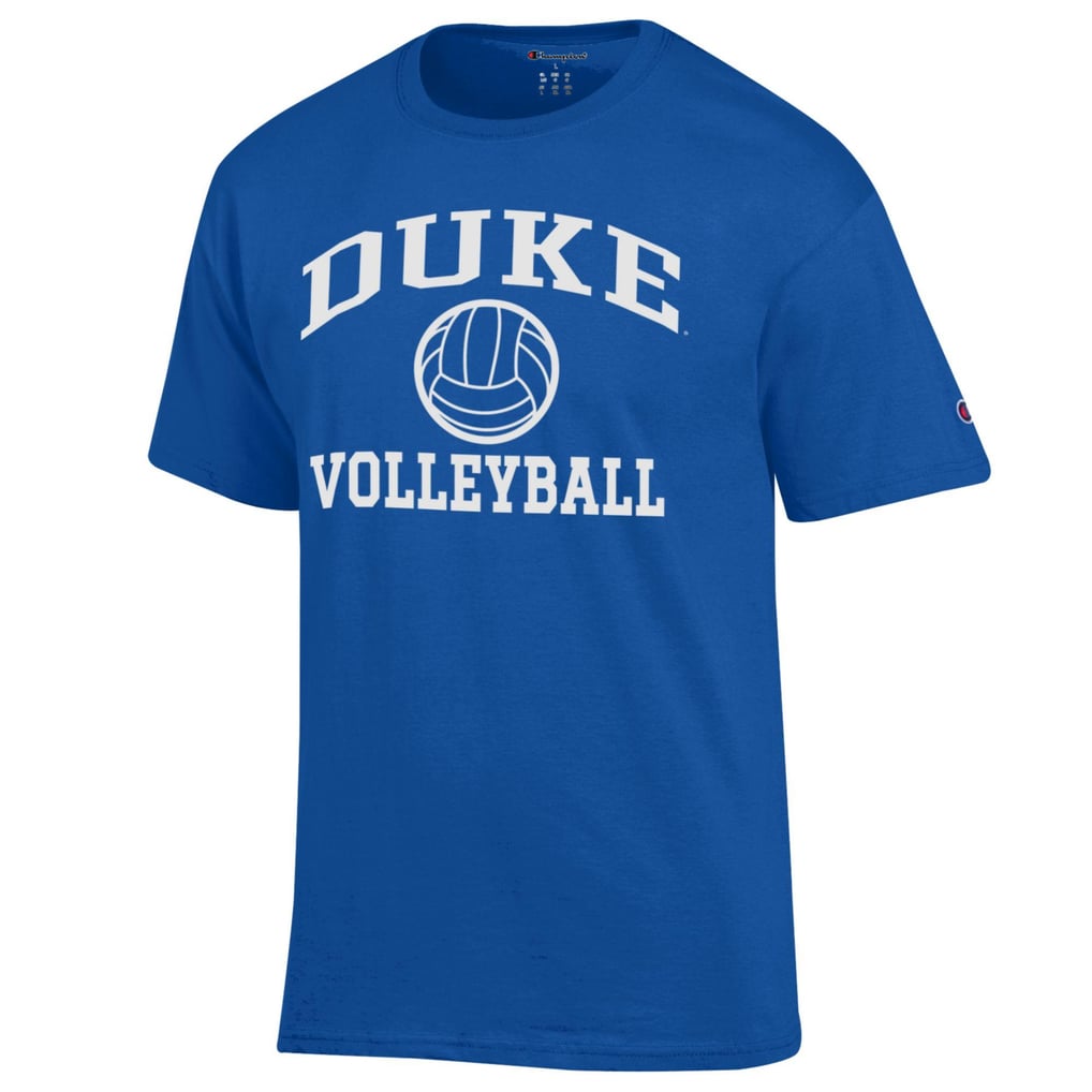  Duke Blue Devils Champion Icon Logo Volleyball T-Shirt - Royal
