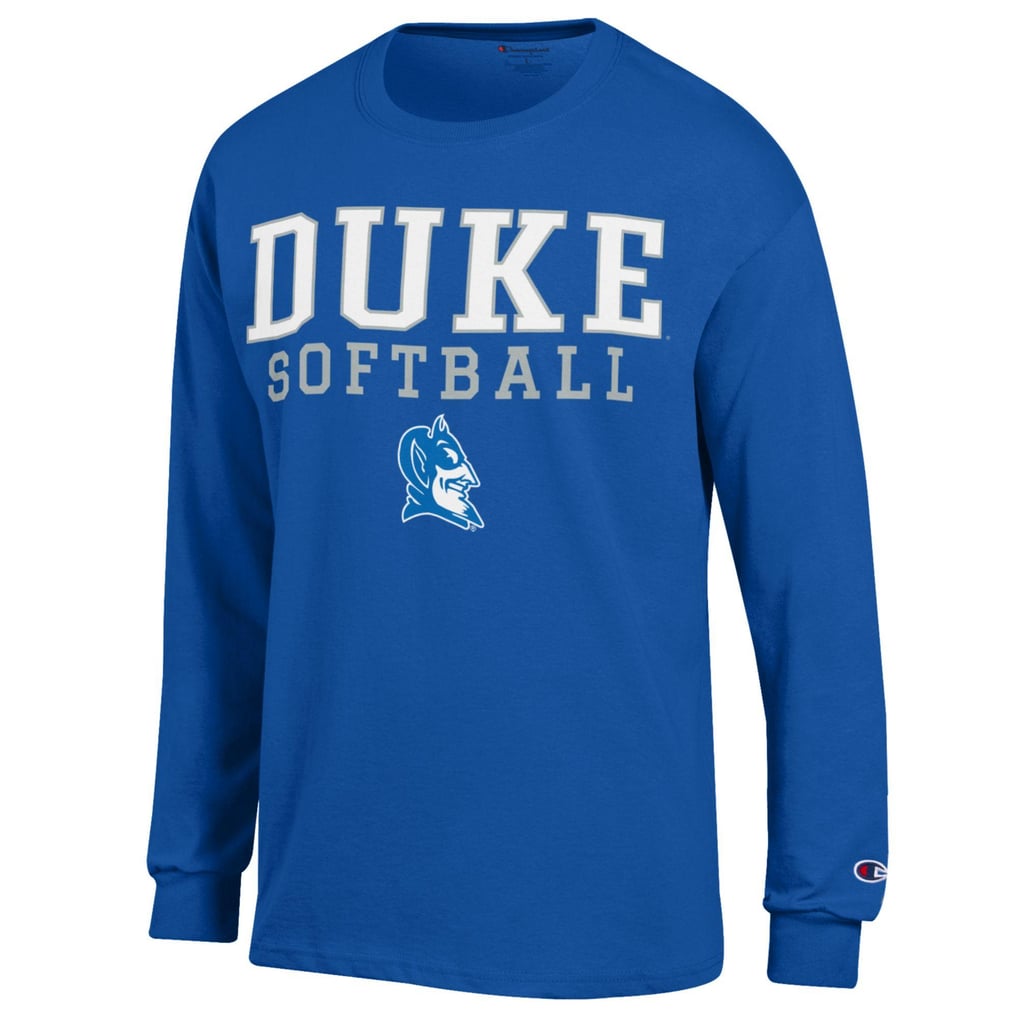  Duke Blue Devils Champion Stacked Logo Softball Long Sleeve T-Shirt - Royal