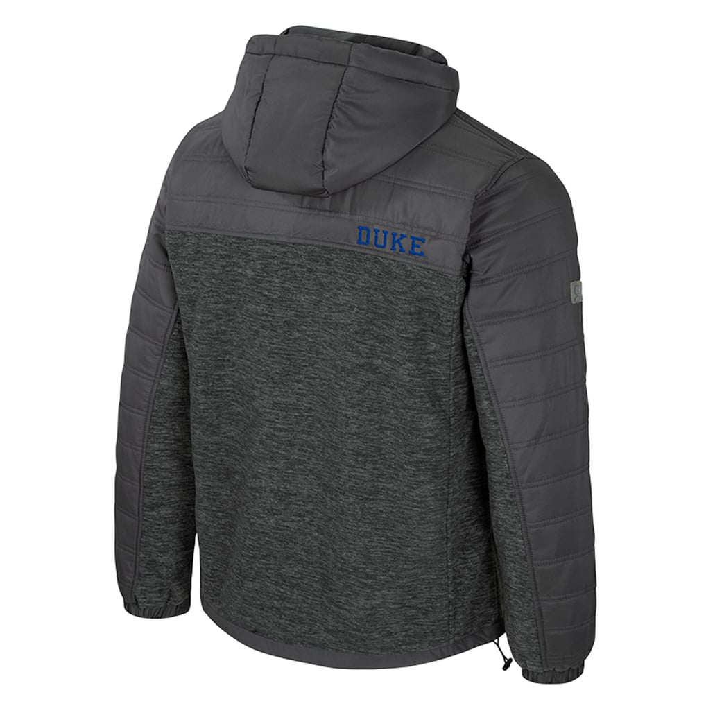 Duke Blue Devils Colosseum Nightman Full-Zip Hoodie Puffer Jacket - Charcoal