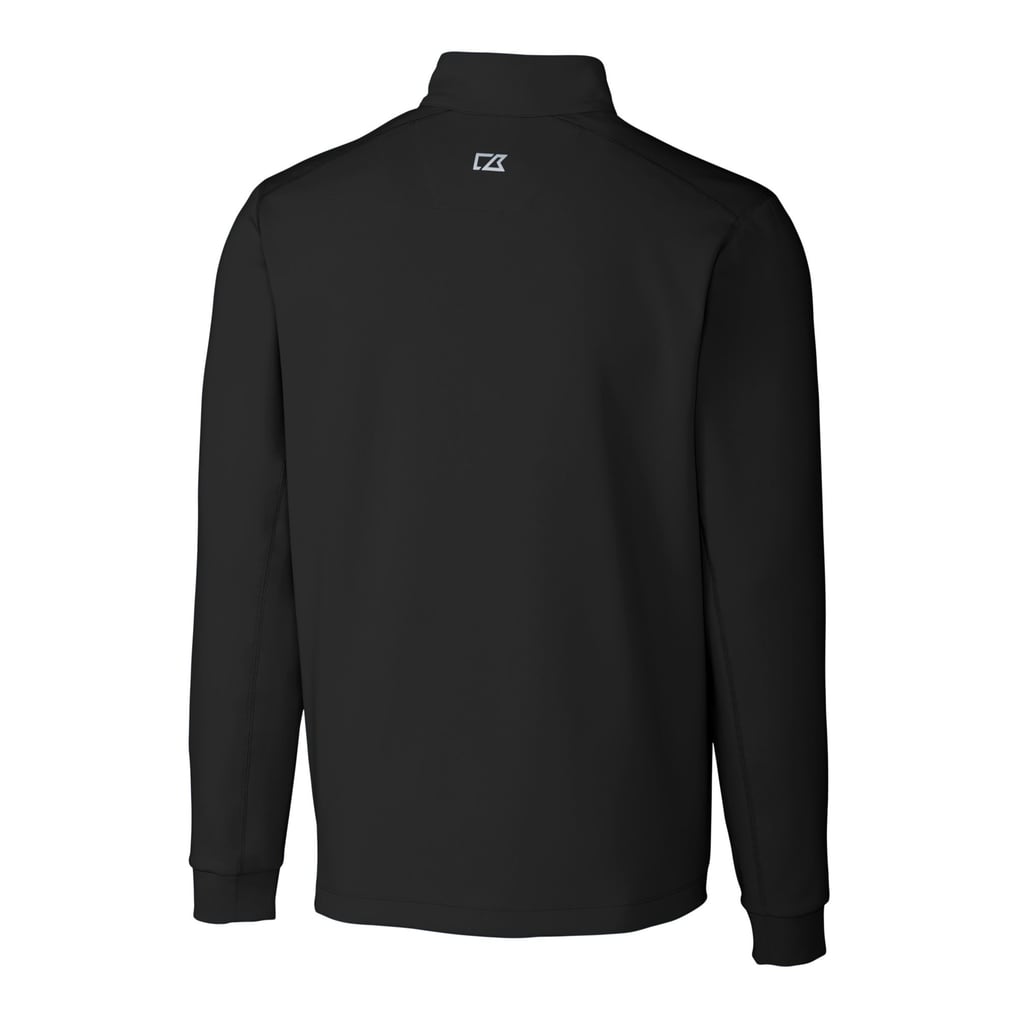 Duke Blue Devils Cutter & Buck Traverse Stretch Eco DryTec Quarter-Zip Top - Black