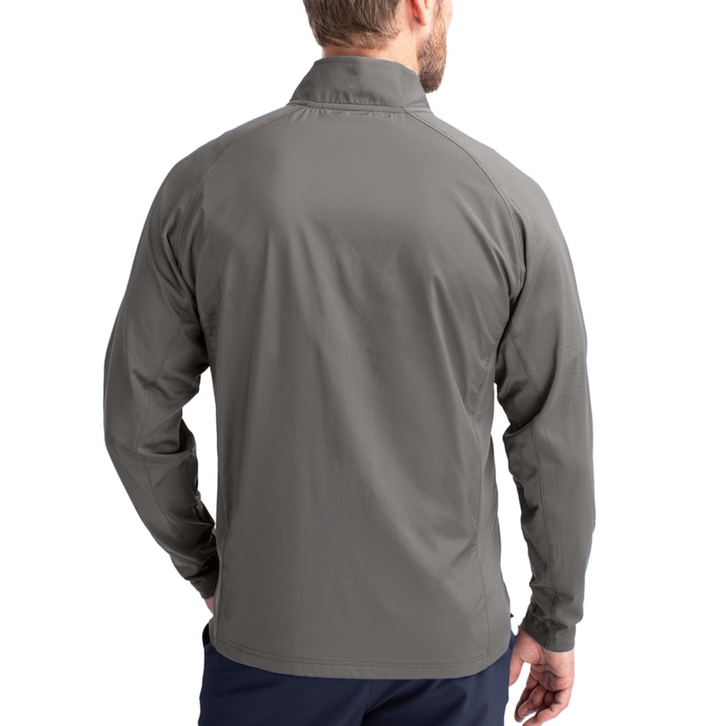 Duke Blue Devils Cutter & Buck  Adapt Eco Hybrid Recycled Full-Zip Jacket - Gray