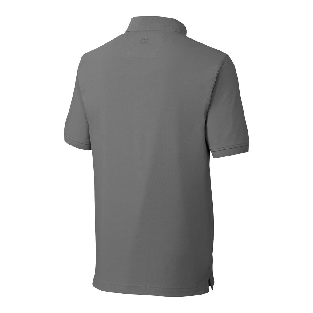  Duke Blue Devils Cutter & Buck Advantage Eco Pique Tri-Blend Polo - Gray
