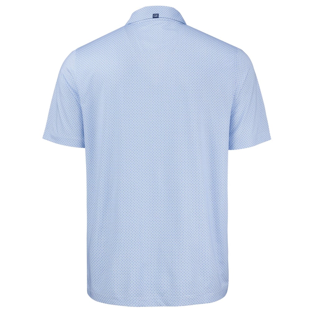  Duke Blue Devils Cutter & Buck Pike Eco Diamond Dot Print Recycled Polo - Royal