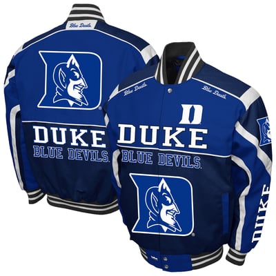 Duke Blue Devils Franchise Club Crush Cotton Twill Full-Snap Jacket - Royal