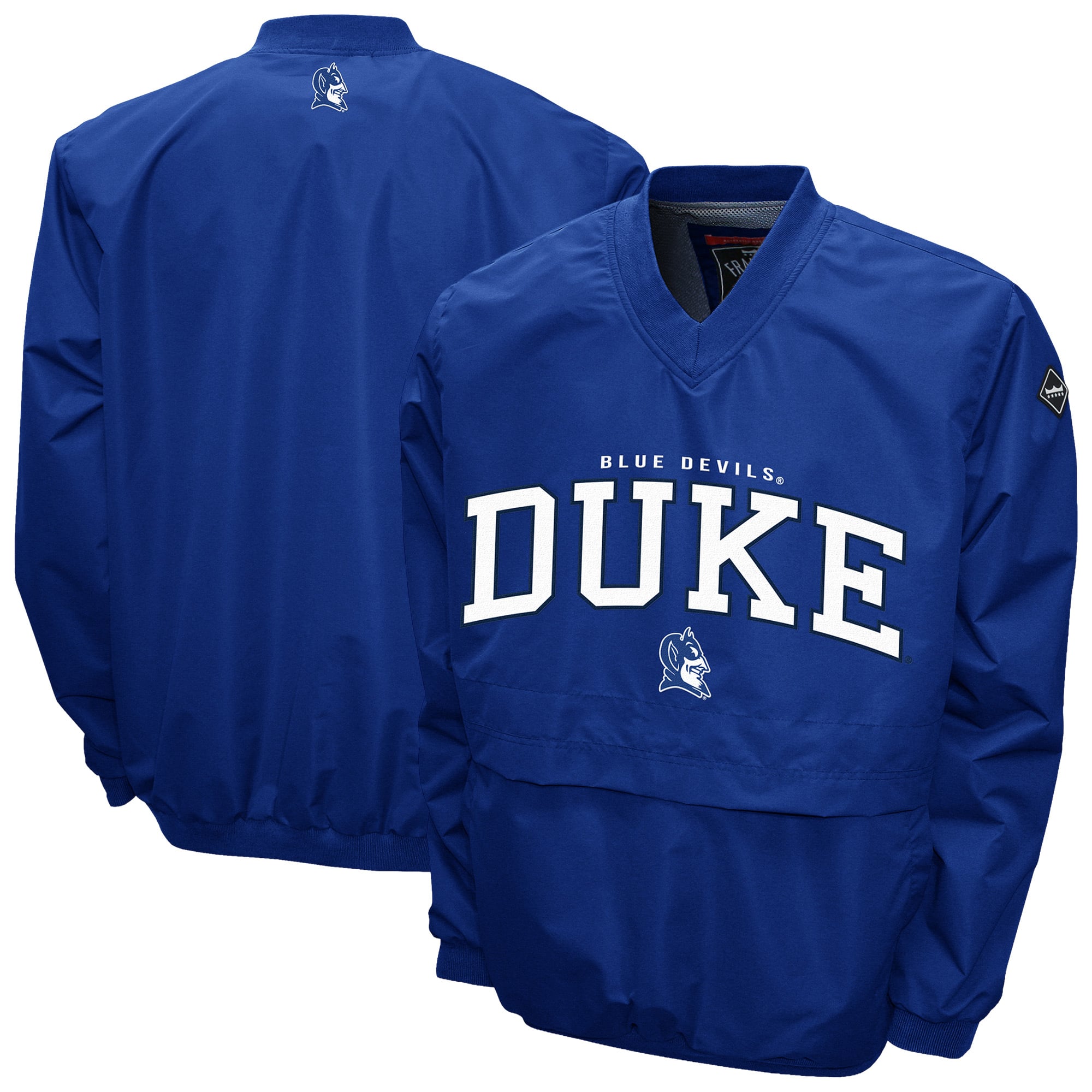 Franchise Club Duke Blue Devils Royal Windshell V-Neck Jacket