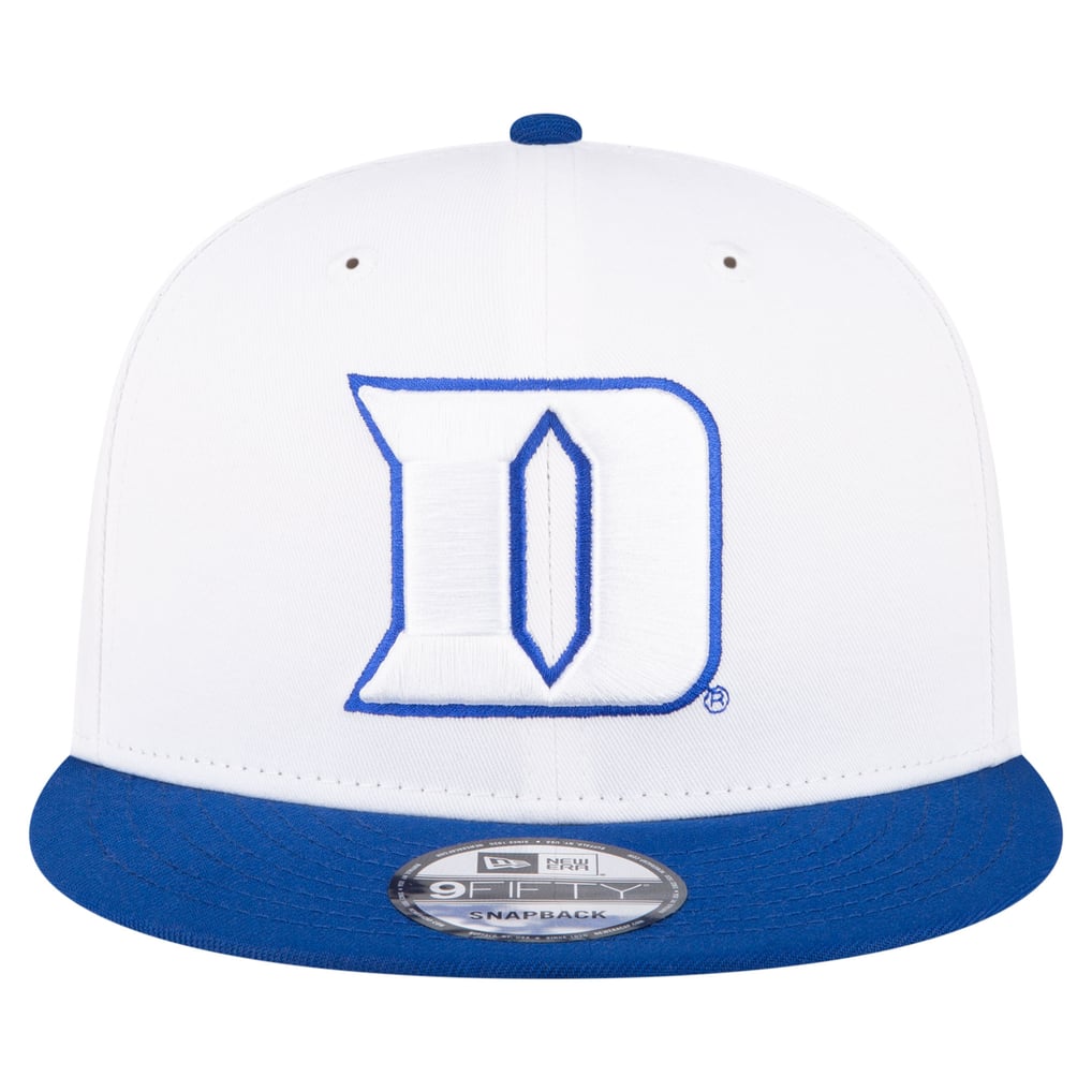  Duke Blue Devils New Era Team 9FIFTY Snapback Hat - White/Royal