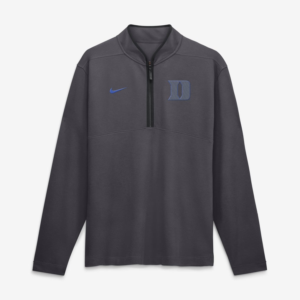  Duke Blue Devils Nike Color Pop Victory Dri-FIT Half-Zip Pullover - Anthracite