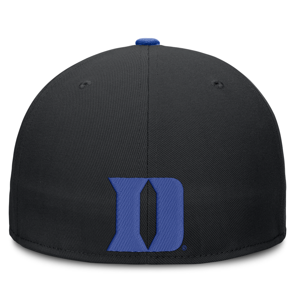Duke Blue Devils Nike Dri-FIT Primetime Script Fitted Hat - Black