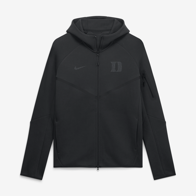  Duke Blue Devils Nike Tech Fleece Raglan Full-Zip Windrunner Hoodie - Black