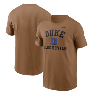 Duke Blue Devils Nike 2026 Military Appreciation Sideline Dri-FIT T-Shirt - Brown