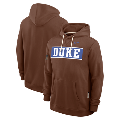 Duke Blue Devils Nike 2026 Military Appreciation Sideline Standard Issue Dri-FIT Hoodie - Brown