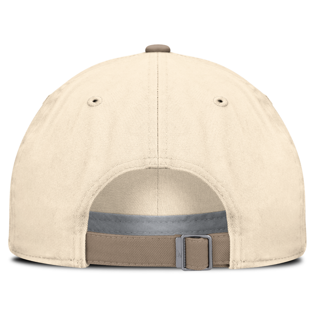 Duke Blue Devils Nike Two-Tone Club Adjustable Hat - Natural/Khaki