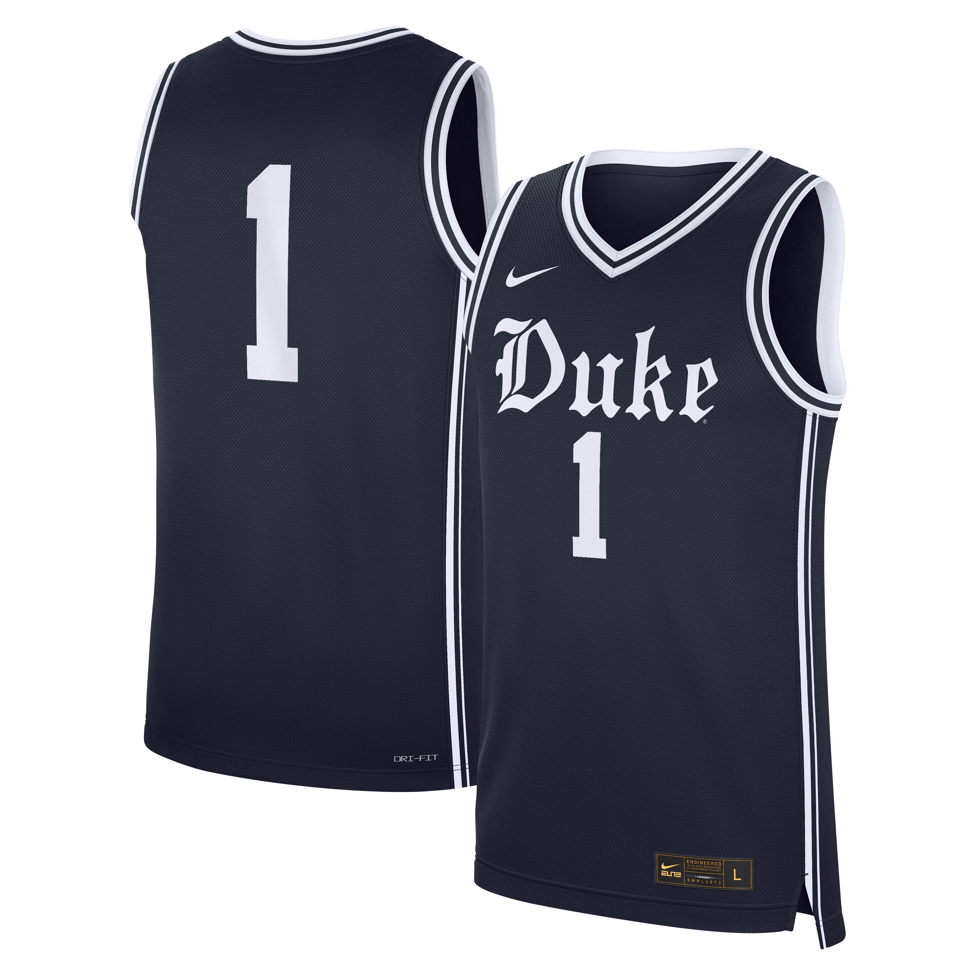 Duke Blue Devils #1 Alternate Replica Basketball Jersey Navy