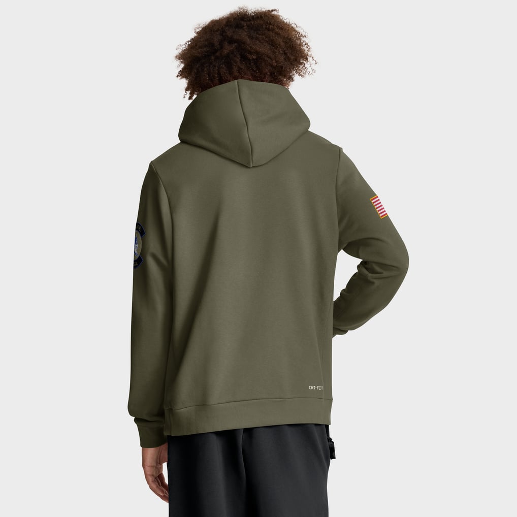 Duke Blue Devils Nike 2025 Military Appreciation Standard Issue Dri-FIT Hoodie - Olive