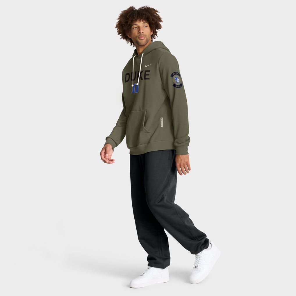 Duke Blue Devils Nike 2025 Military Appreciation Standard Issue Dri-FIT Hoodie - Olive
