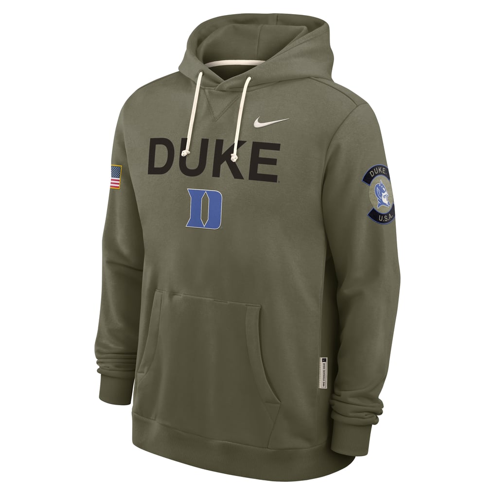 Duke Blue Devils Nike 2025 Military Appreciation Standard Issue Dri-FIT Hoodie - Olive