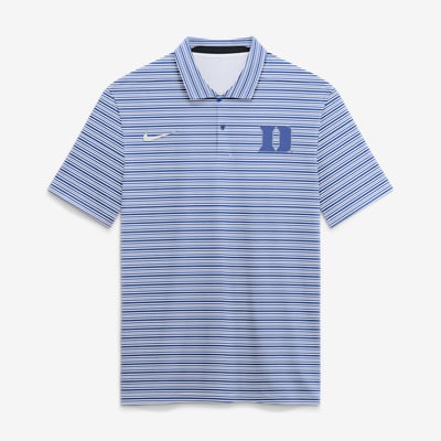  Duke Blue Devils Nike Primetime Vapor Striped Dri-FIT Polo - Royal