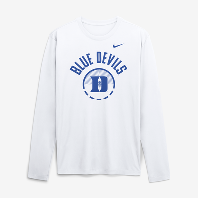 Duke Blue Devils Nike 2026 Courtside Basketball Shootaround Legend Dri-FIT Long Sleeve T-Shirt - White