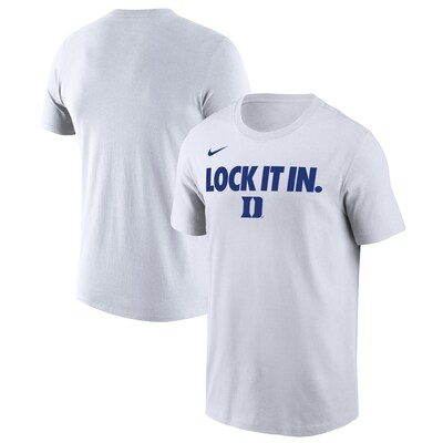 Duke Blue Devils Nike 2026 On-Court Bench T-Shirt - White