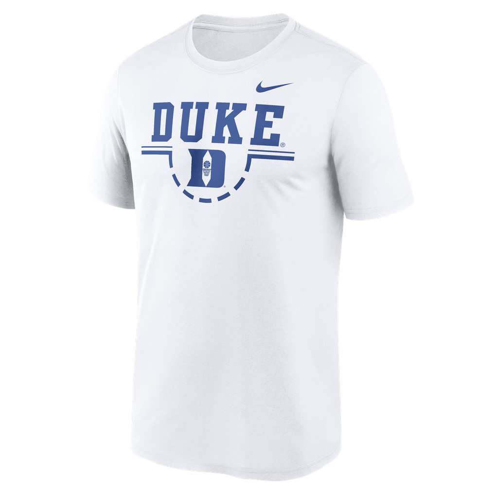  Duke Blue Devils Nike Courtside Legend T-Shirt - White